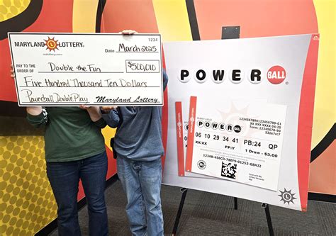 maryland powerball double play|Double Play – Maryland Lottery.